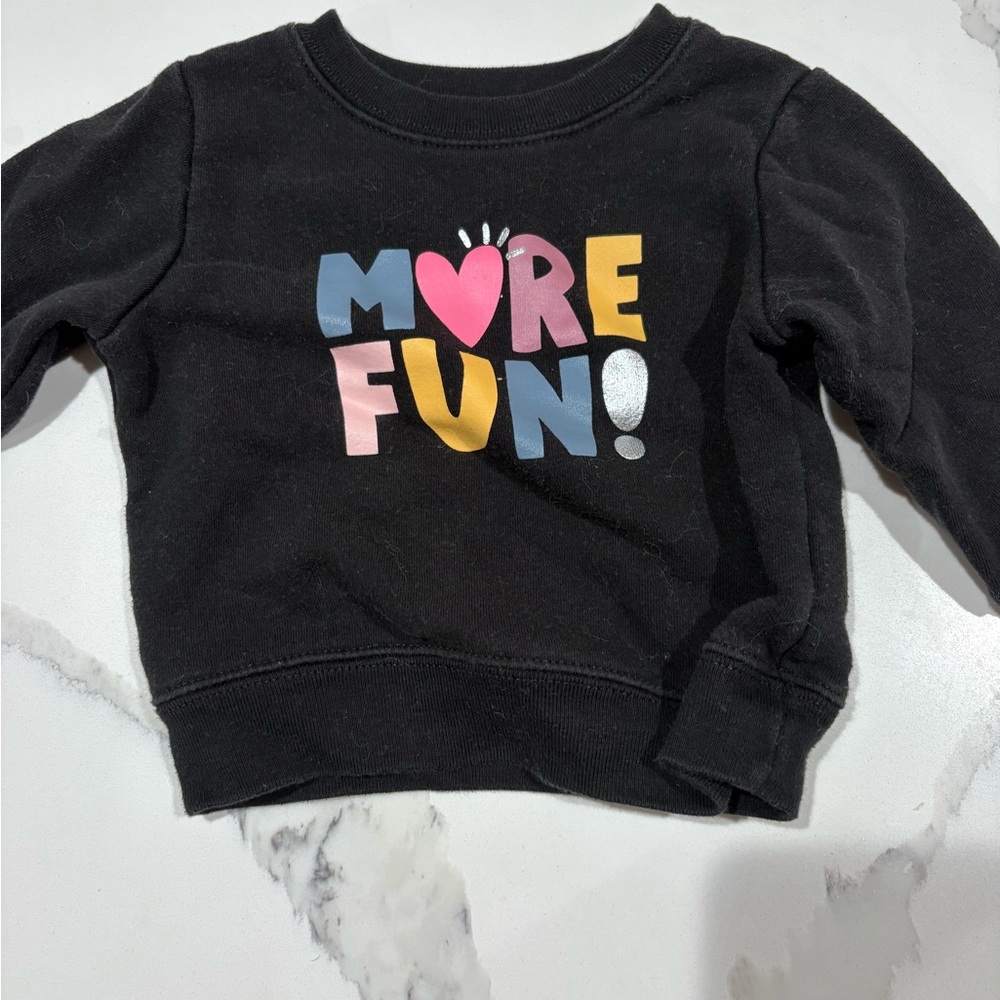Garanimals Black Sweatshirt with Colorful Graphic
